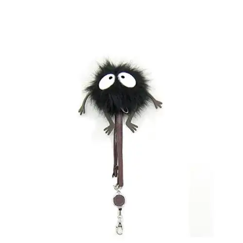 日本totoro宫崎骏千与千寻煤球灰尘精灵黑炭公仔玩偶毛绒布艺类玩具