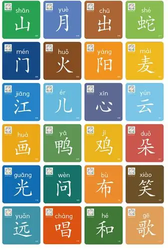 双面彩图】象形字幼儿识字书认字神器识字卡片汉字启蒙字卡幼儿园宝宝