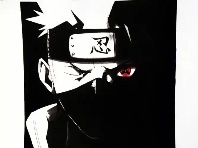 手绘动漫绘画卡卡西