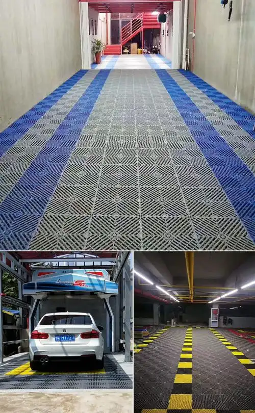 洗车房地格栅美容店地面排水网格板塑料拼接汽车场地板免挖水沟槽 驰