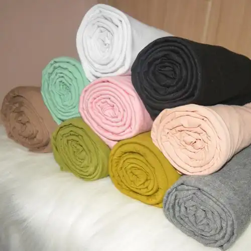 高档莫代尔棉面料不起球不变形弹力针织布料t恤汗衫连衣裙打底料