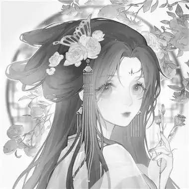 黑白古风动漫头像女(110张)_女生动漫头像_头像屋
