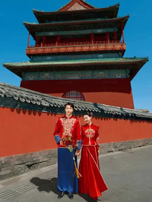 鼓楼红墙婚纱照我赌你一定会心动