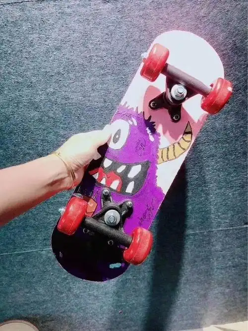 儿童绘画滑板 手工创意diy空白木质滑板 幼儿园亲子 暖场活动专用