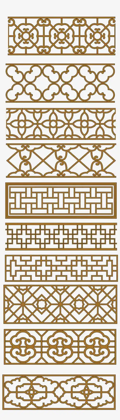 中国风窗格免抠png素材