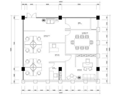 办公室设计平面图片欣赏
