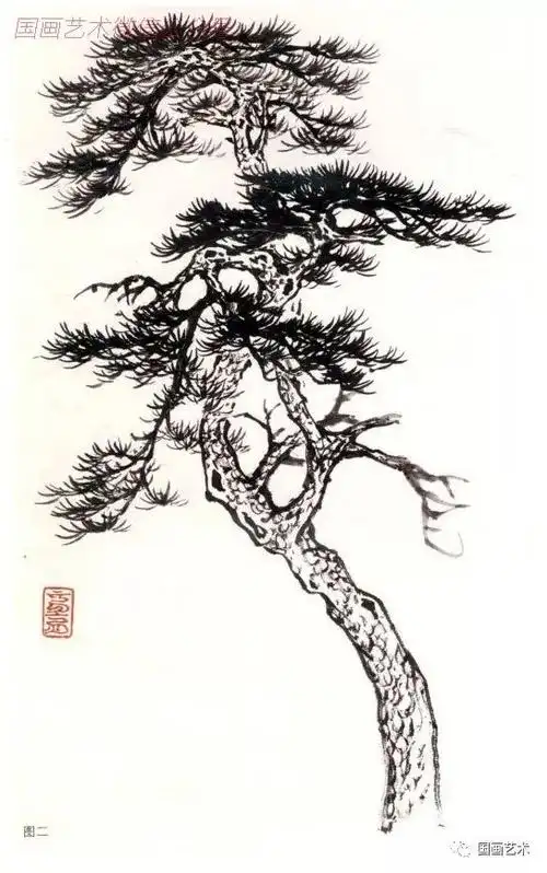 图文教程:松树的写意画法