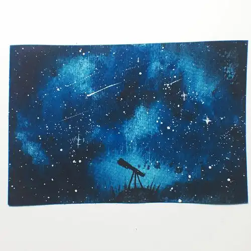 水彩星空|插画|插画习作|mofeiiii - 原创作品 - 站酷 (zcool)