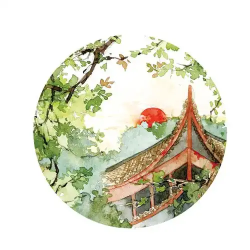 【水彩古风美景】作者:三国北斗斋