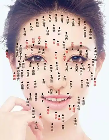 脸上痣的位置与命运图解(脸上痣位置好坏讲解)