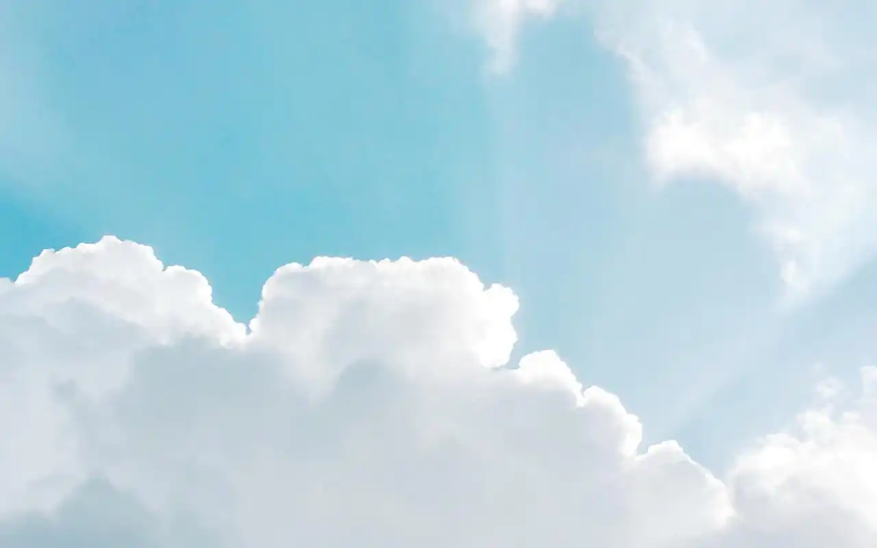 小清新蓝色风景图片桌面壁纸