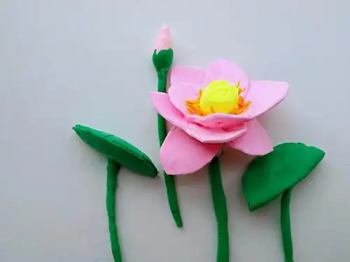 (手工粘土) 六月荷花