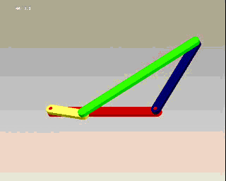 四连杆机构各边长确定及其力学分析