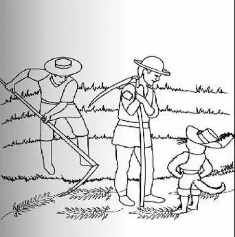 人物田园简笔画