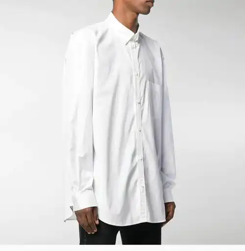 balenciaga/巴黎世家 19秋冬 棉质经典logo时尚男士长袖衬衫衬衣