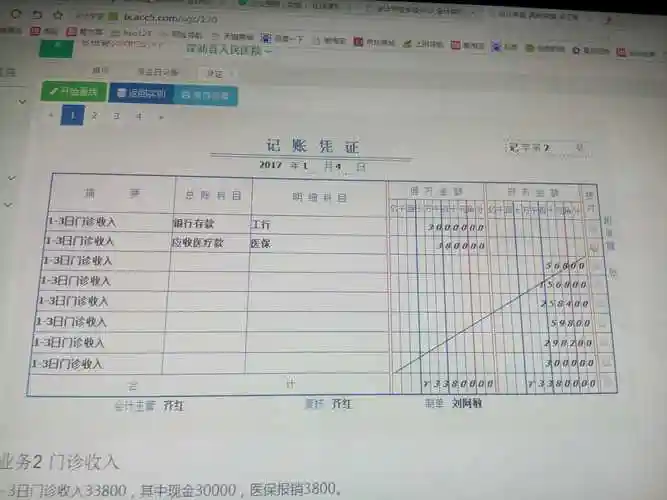 公立医院的手工帐,记账凭证这样写对吗?-会计学堂