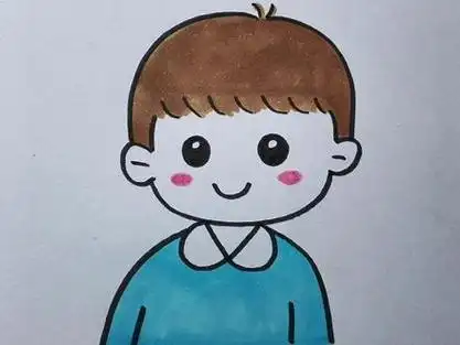 教你画小男孩#一起学画画 #儿童简笔画教程 #一学就会系列