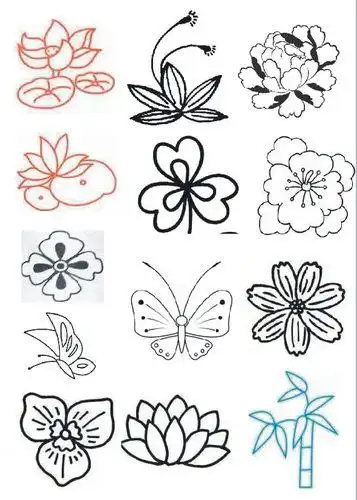 花简笔画6篇简单好看的花简笔画作品之萌哒哒的花儿简笔画小花花儿