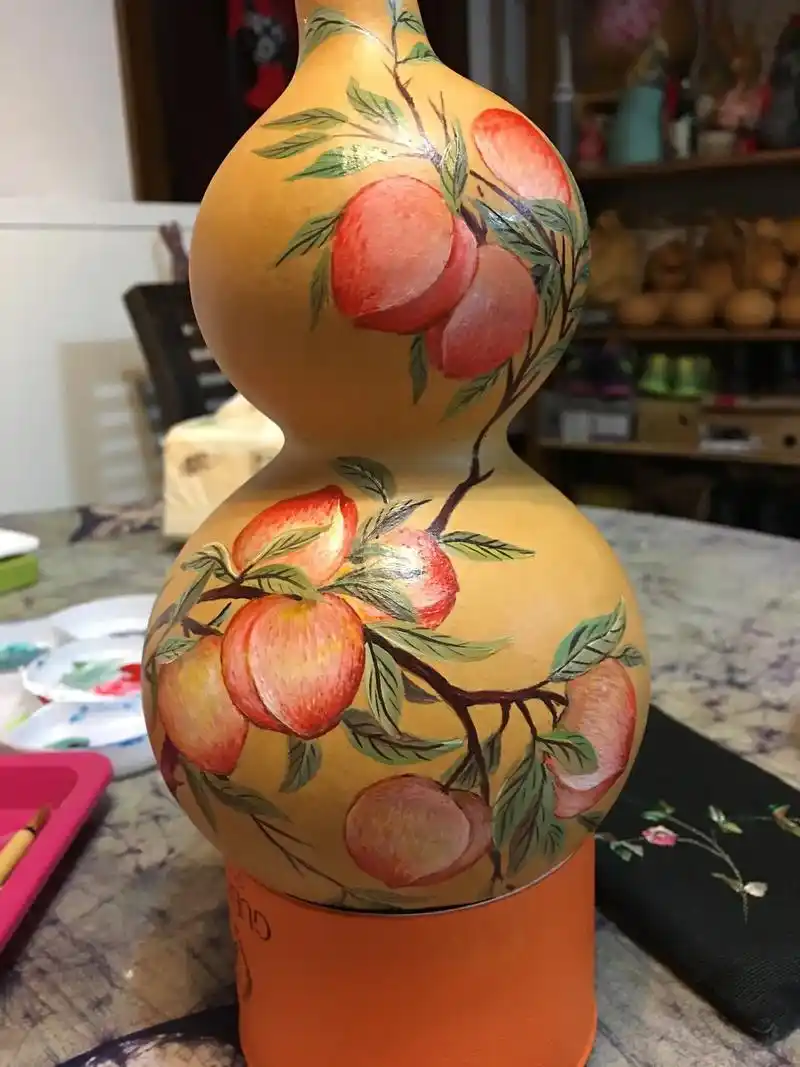 手绘葫芦.#葫芦画 ##画葫芦创意美术 #葫芦创意画 #手绘 - 抖音