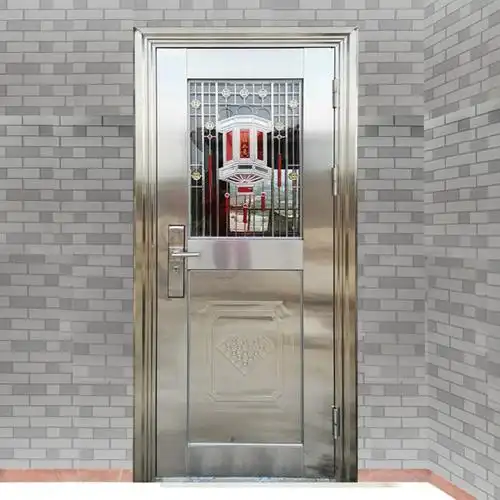 304不锈钢门单门防盗门家用乡村农村入户门大门双开门工程进户门