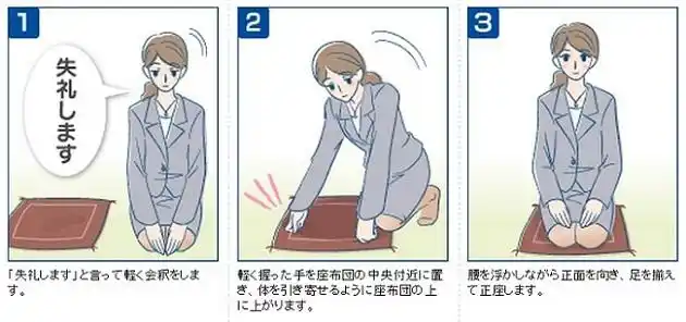 传统和式房间的跪坐礼仪