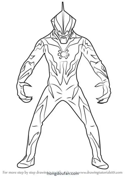 填色游戏奥特之父奥特战士奥特曼简笔画巴休蒙巴尔坦星人布鲁顿