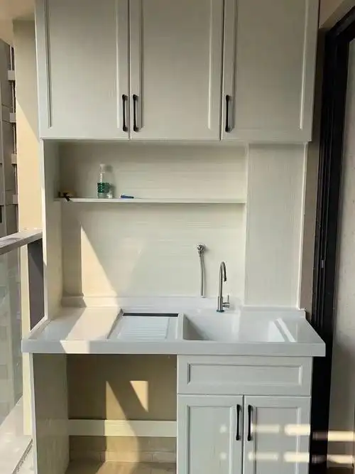 全铝阳台洗衣机柜