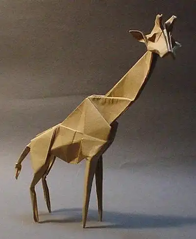 折纸长颈鹿头部