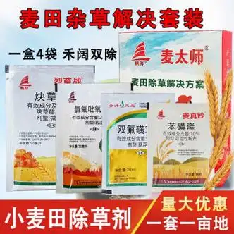 帆邦生物农药小麦田除草剂套装节节麦野燕麦小麦苗后专用除草剂禾阔双