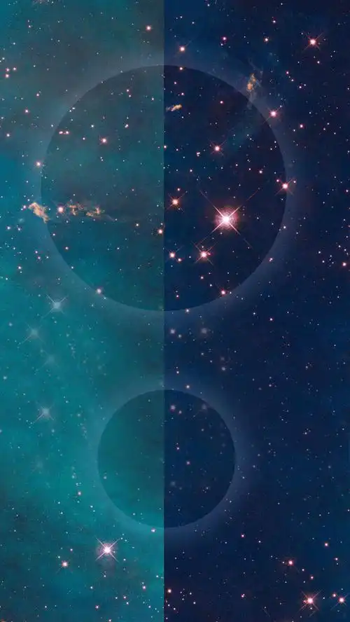 炫彩星空拼接h5背景