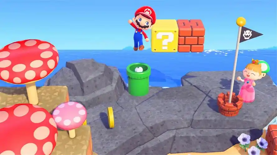 马里奥水管有妙用动物森友会玩家拍出许多创意照片