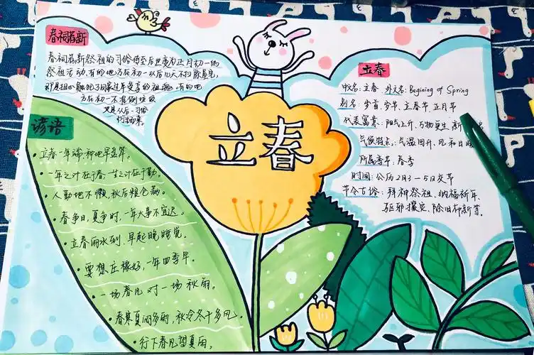 立春手抄报图片