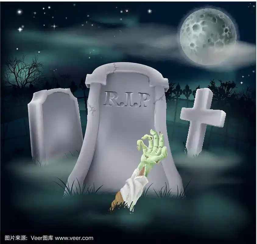 僵尸坟墓插图