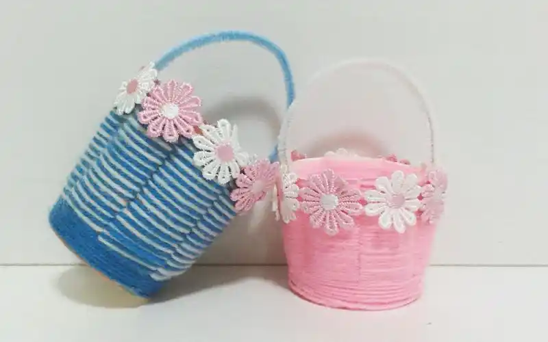 纸杯花篮手工:废旧纸杯别乱扔,有何用?