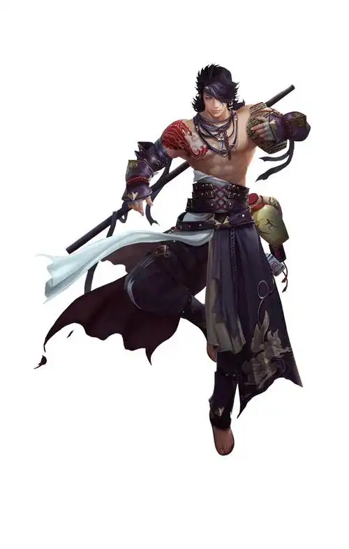 游戏原画 写实中国风男角色设计服装原画参考资料 cg设定素材古风