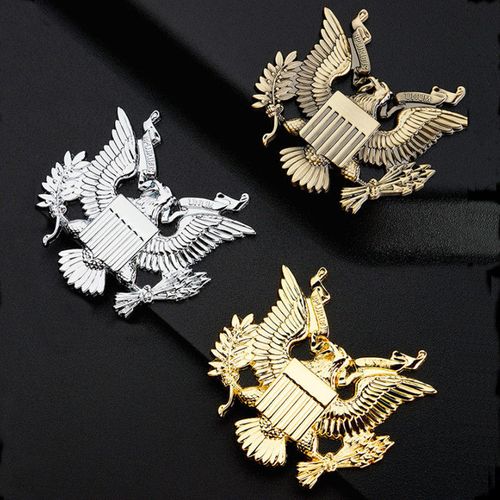 老鹰图腾汽车装饰贴纸3d立体金属标创意个性尾标车身划痕遮挡车贴