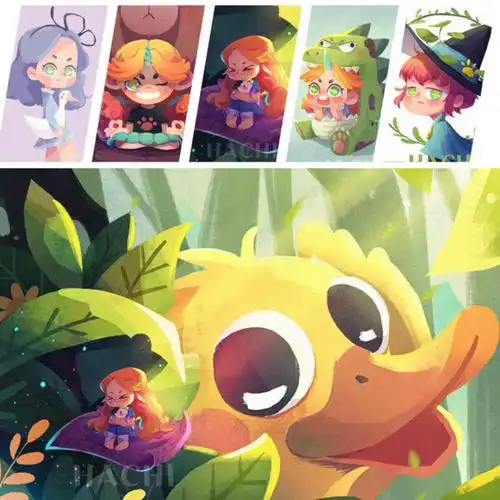 关于课|procreate|一只八子_上色_画画_绘画_vlog_发型_插画_文化