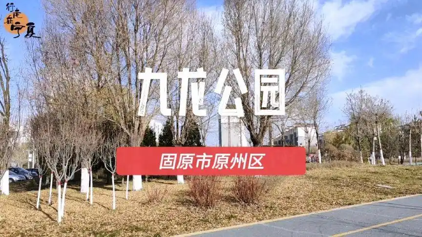 固原市原州区西南新区,九龙公园,疫情逐渐平稳,晚秋公园美景