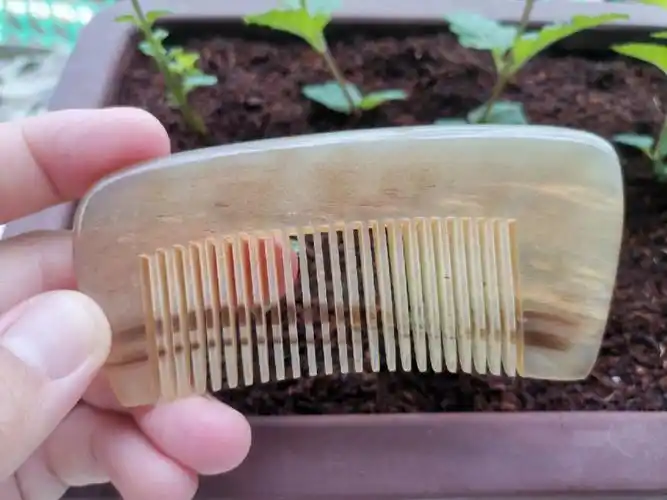 也不知道什么牛的#牛角梳  #白水牛角梳  #白水牛角真假鉴别  #梳子