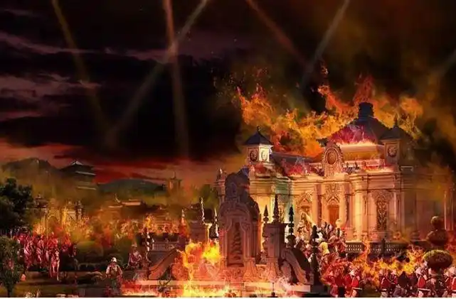 在被烧钱有个英国人拍下照片,价值一百多万元|八国联军|火烧圆明园