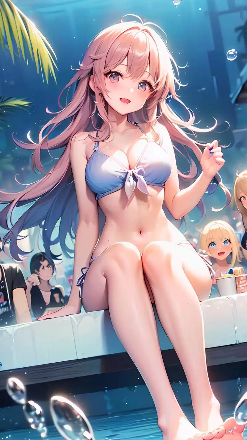 热呗我有比基尼.#二次元 #大长腿 #原神 #比基尼泳装 - 抖音