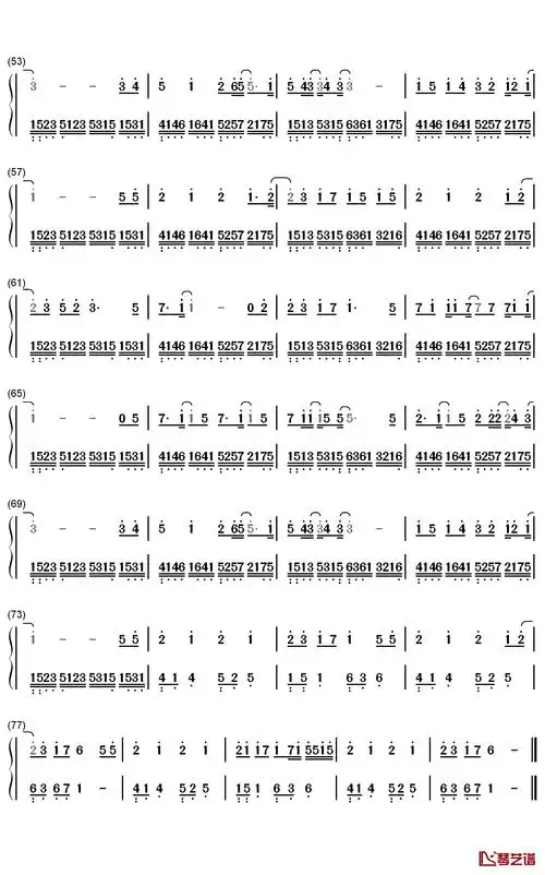 心跳的证明简谱-刘人语-电影《一吻定情》主题曲3