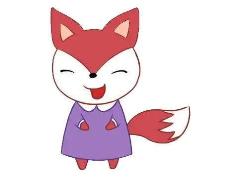 卡通狐狸简笔画的画法步骤步骤图片大全