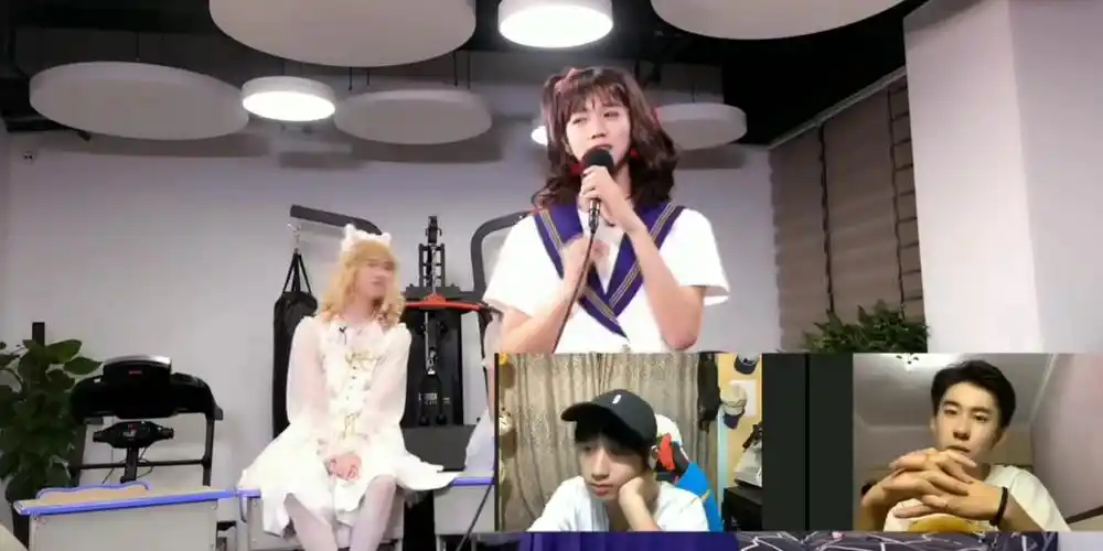 傅韵哲视听盛宴丨准高中生女装直播绝美翻唱颜人中的晚安