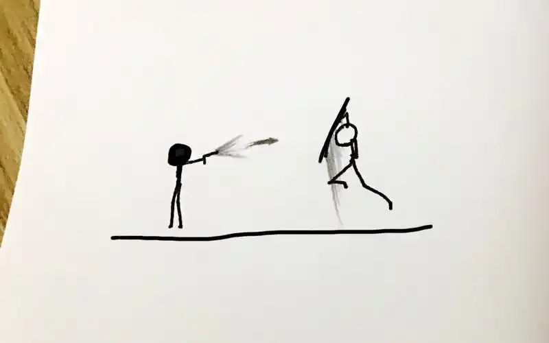 火柴人手翻画刀枪