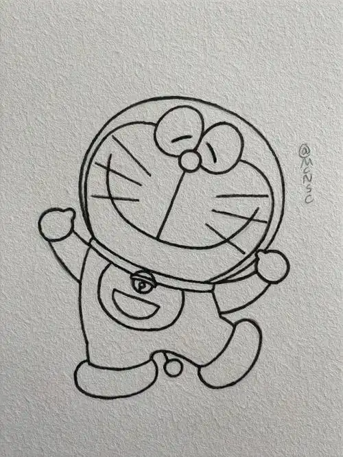 哆啦a梦简笔画教程