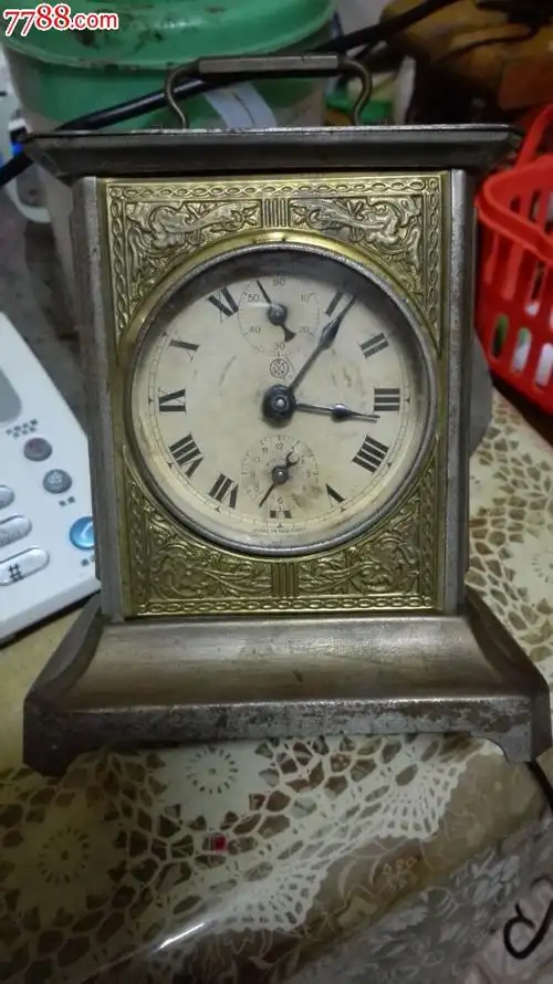 德商谦信洋行带秒针座钟(品相自定)喜欢拍走(琴钟)