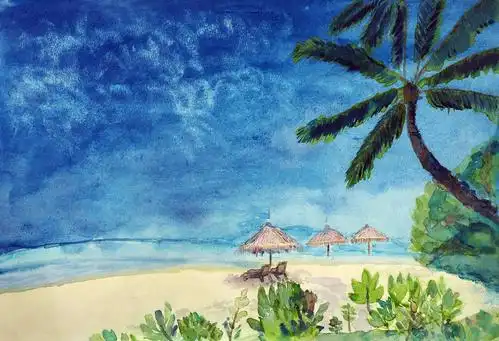 广州市黄埔区老年大学2019年春季水彩班作品