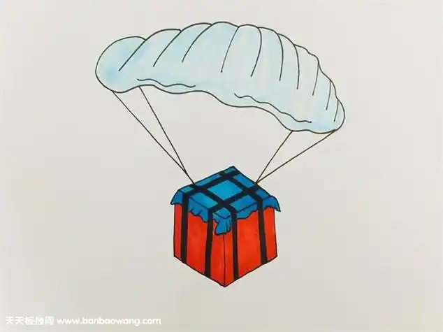 空投箱简笔画教程