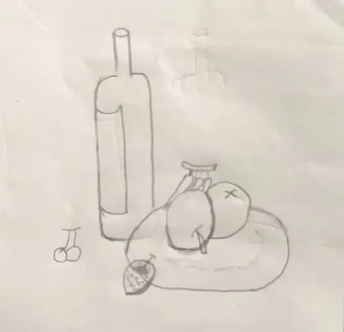 【坡头区一中】《向画家学构图》初一学生美术作业展